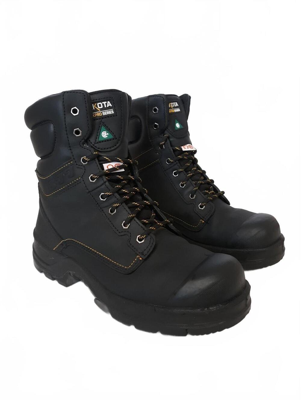 Dakota WorkPro 877 Men's 8" Steel Toe Work Boots Size 10 M Insulated Black